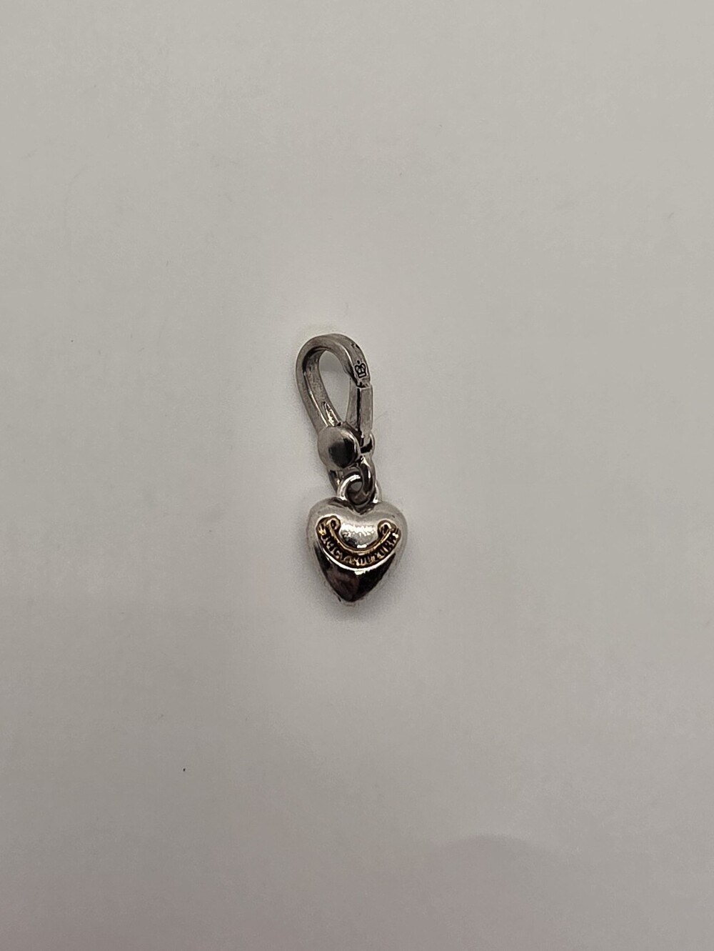 Juicy Contour Puffed Heart Charm With Crown Mark